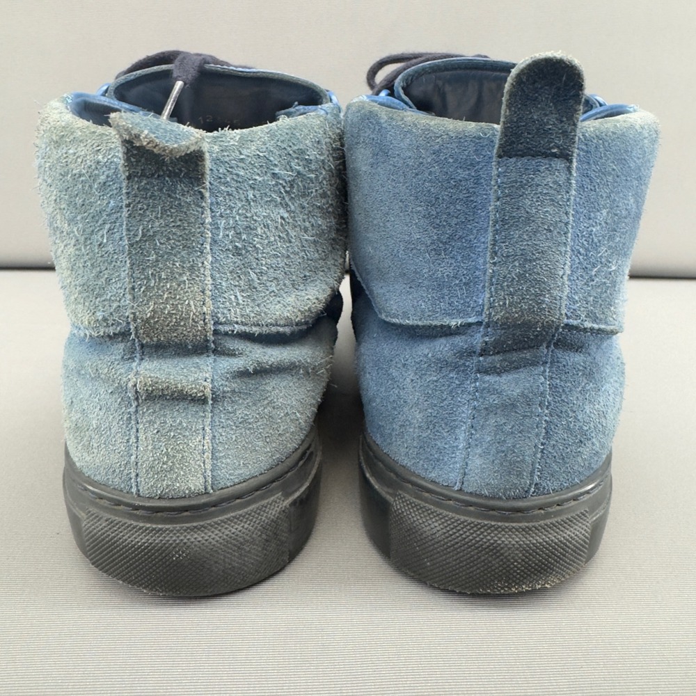 Balenciaga Arena Blue Leather High Top Sneakers Men's Size 12US/45EU - Picture 4 of 11